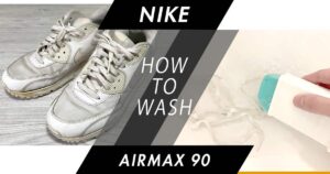 ナイキ「エアマックス90」の白い靴紐の洗い方